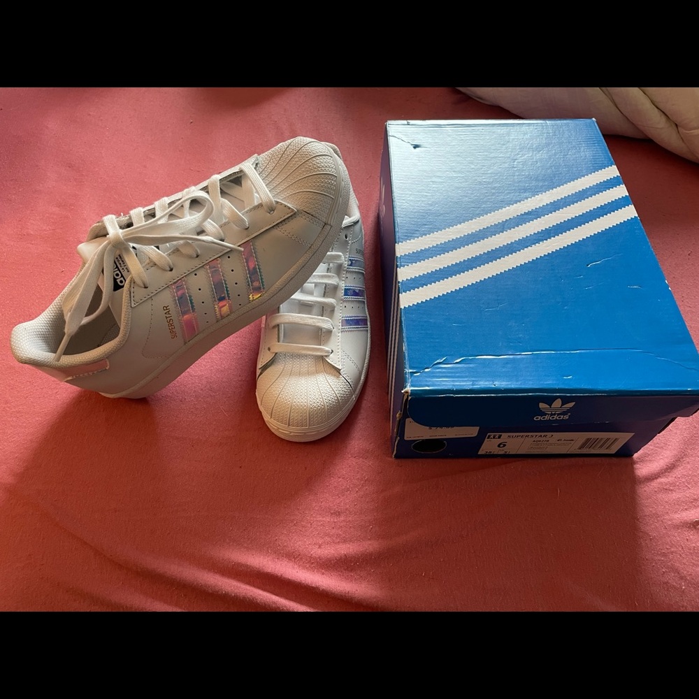 Adidas Superstar W’s 7.5 white/iridescent